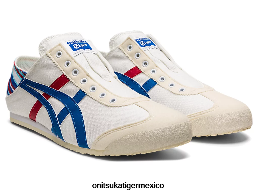 Onitsuka Tiger zapatos 4P8D6N341 blanco/azul clásico unisexo méxico 66 paraty