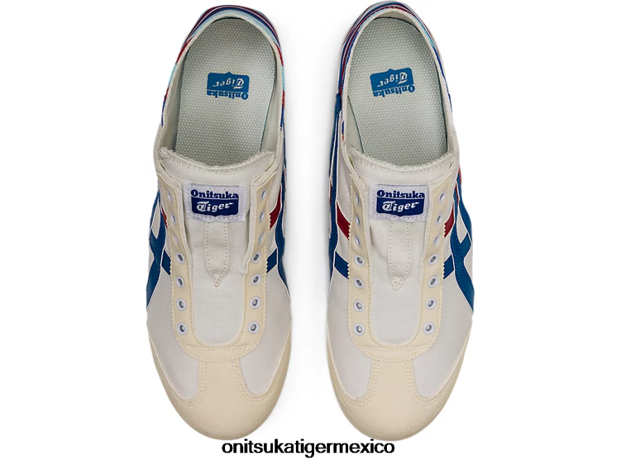 Onitsuka Tiger zapatos 4P8D6N341 blanco/azul clásico unisexo méxico 66 paraty
