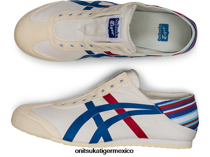 Onitsuka Tiger zapatos 4P8D6N341 blanco/azul clásico unisexo méxico 66 paraty