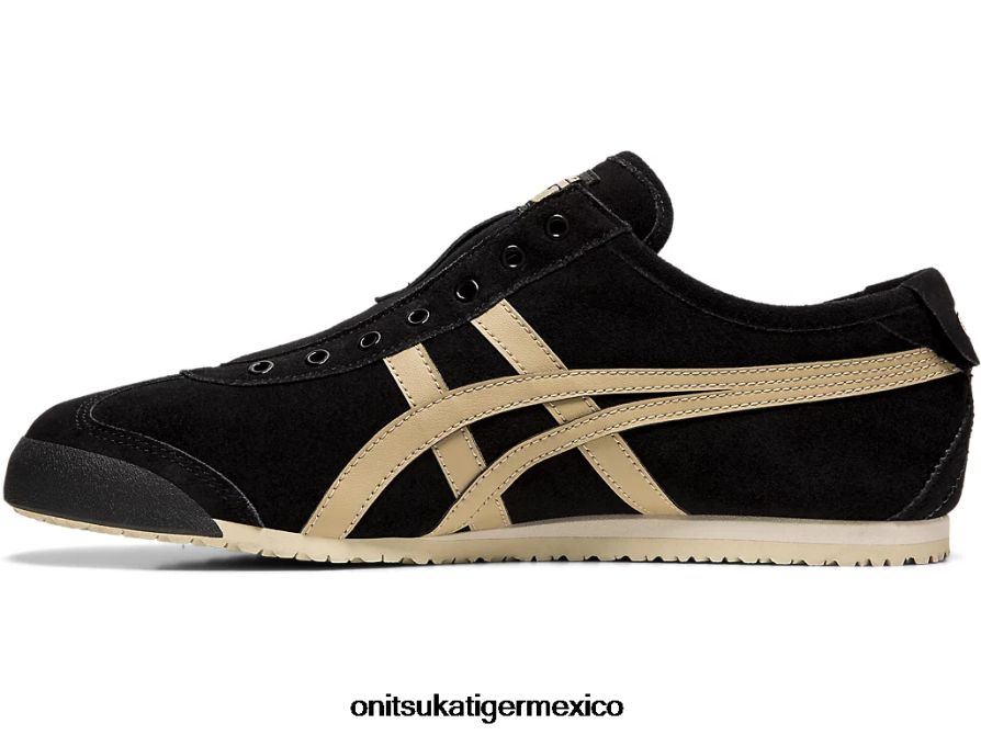 Onitsuka Tiger zapatos 4P8D6N348 crepé negro/madera unisexo México 66 sin cordones
