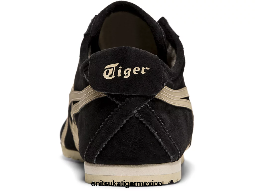 Onitsuka Tiger zapatos 4P8D6N348 crepé negro/madera unisexo México 66 sin cordones
