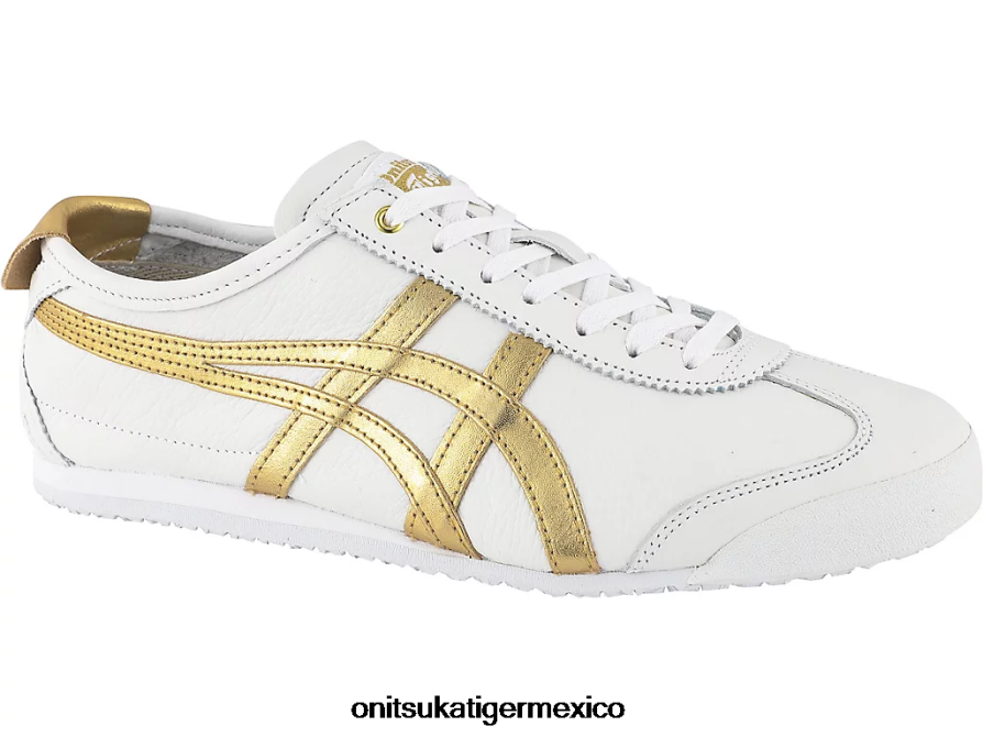 Onitsuka Tiger zapatos 4P8D6N352 Oro blanco unisexo México 66