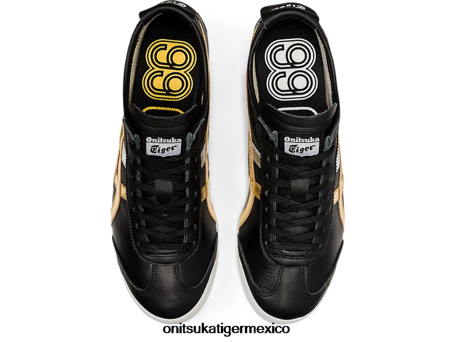 Onitsuka Tiger zapatos 4P8D6N357 oro negro unisexo México 66