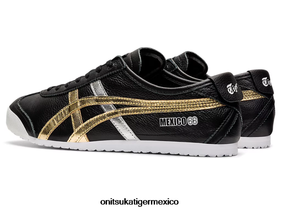 Onitsuka Tiger zapatos 4P8D6N357 oro negro unisexo México 66