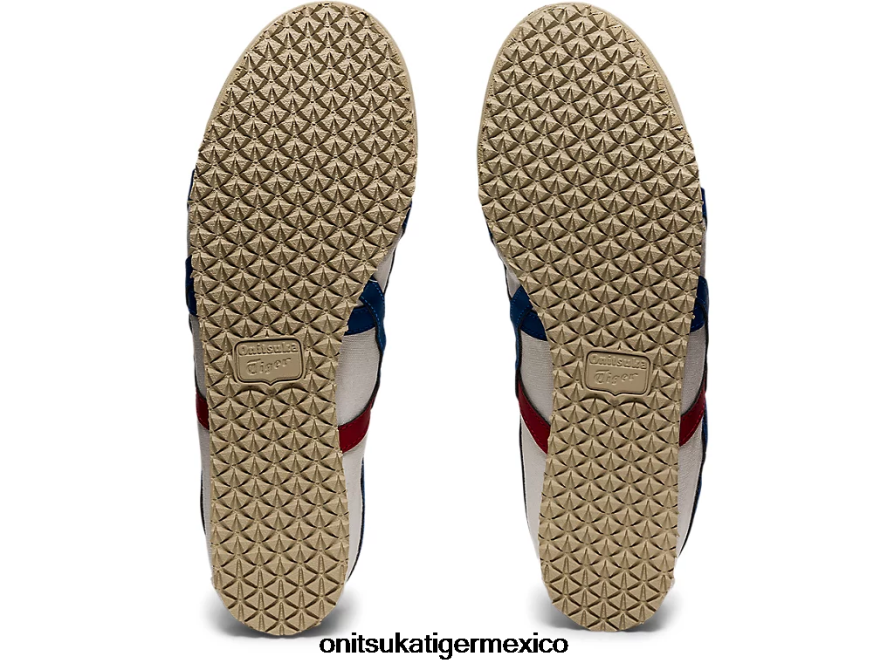 Onitsuka Tiger zapatos 4P8D6N361 blanco/tricolor unisexo México 66 sin cordones