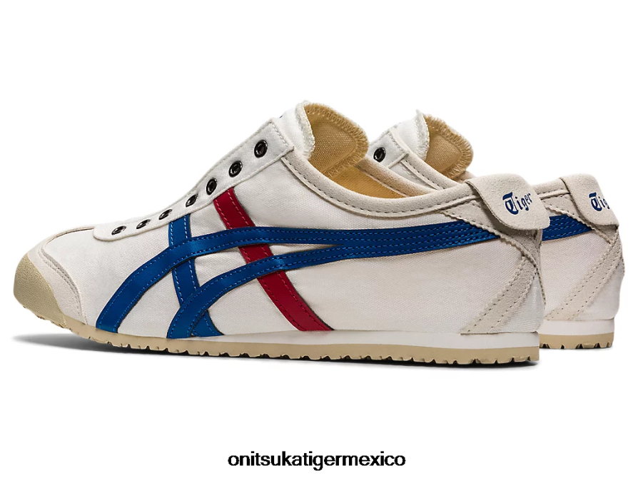 Onitsuka Tiger zapatos 4P8D6N361 blanco/tricolor unisexo México 66 sin cordones
