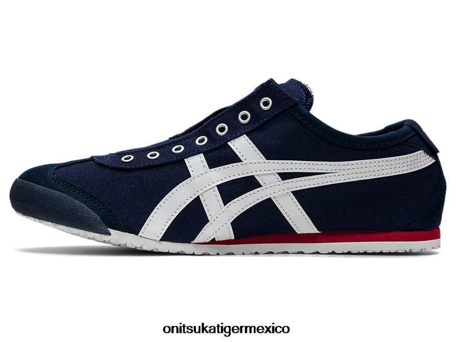Onitsuka Tiger zapatos 4P8D6N362 azul marino/blanco roto unisexo México 66 sin cordones