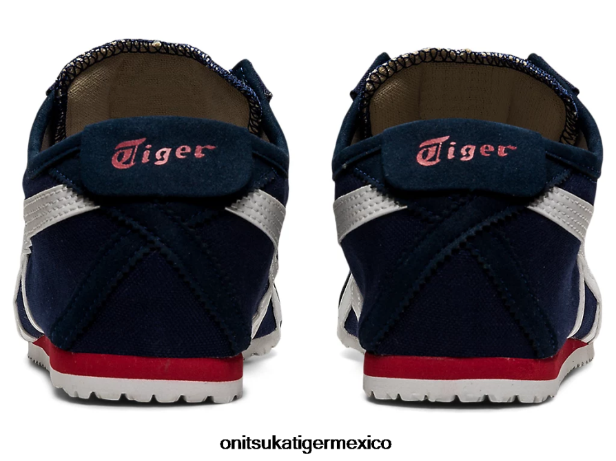 Onitsuka Tiger zapatos 4P8D6N362 azul marino/blanco roto unisexo México 66 sin cordones