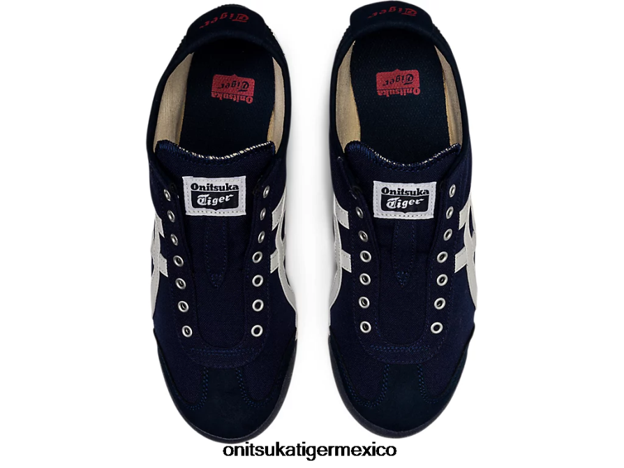 Onitsuka Tiger zapatos 4P8D6N362 azul marino/blanco roto unisexo México 66 sin cordones