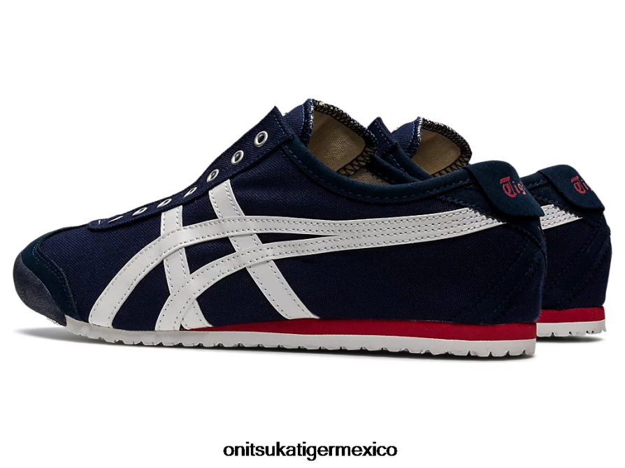 Onitsuka Tiger zapatos 4P8D6N362 azul marino/blanco roto unisexo México 66 sin cordones