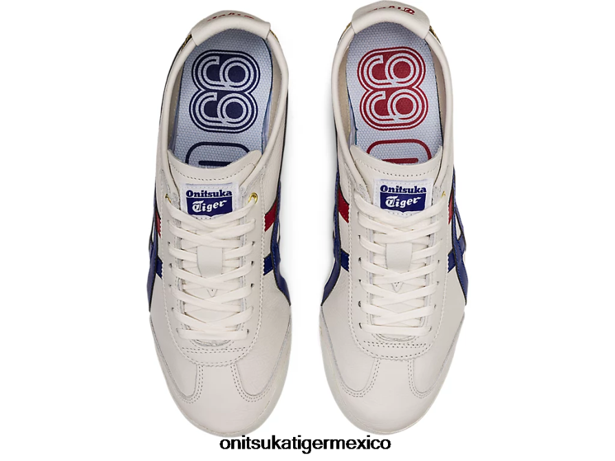 Onitsuka Tiger zapatos 4P8D6N363 blanco/azul oscuro unisexo México 66