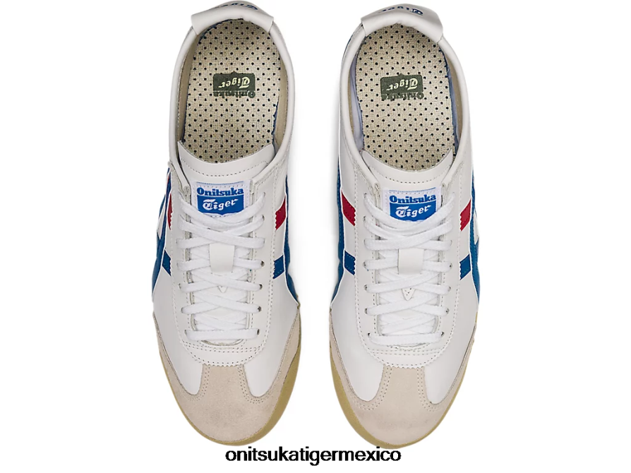 Onitsuka Tiger zapatos 4P8D6N365 blanco azul unisexo México 66