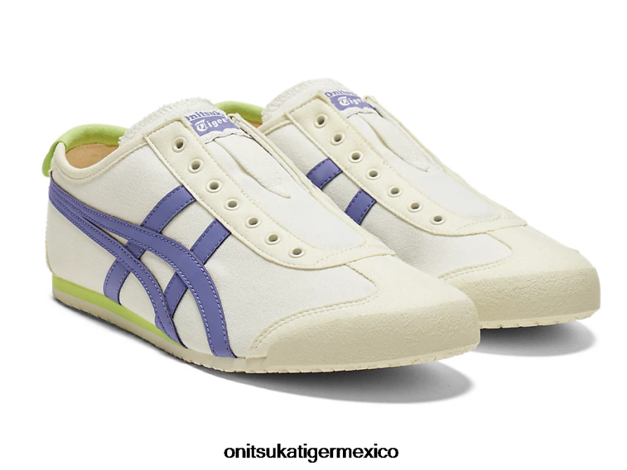 Onitsuka Tiger zapatos 4P8D6N44 crema/azul ultramarino unisexo México 66 sin cordones