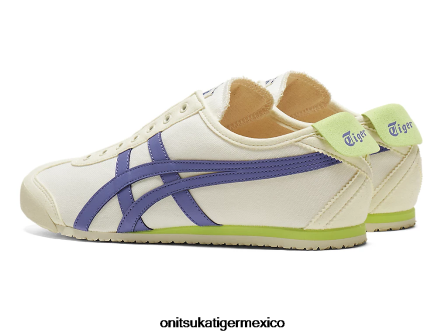 Onitsuka Tiger zapatos 4P8D6N44 crema/azul ultramarino unisexo México 66 sin cordones