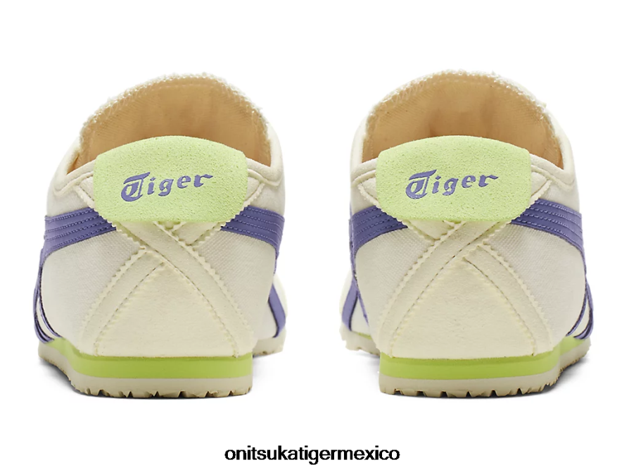 Onitsuka Tiger zapatos 4P8D6N44 crema/azul ultramarino unisexo México 66 sin cordones