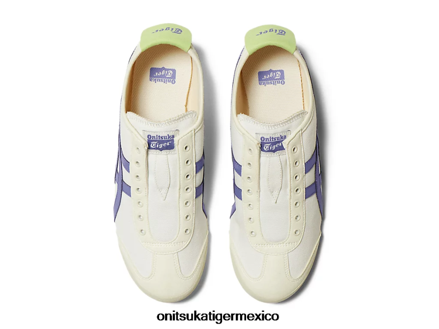 Onitsuka Tiger zapatos 4P8D6N44 crema/azul ultramarino unisexo México 66 sin cordones