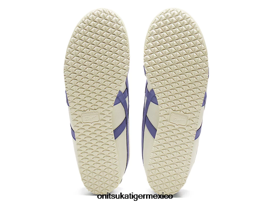 Onitsuka Tiger zapatos 4P8D6N44 crema/azul ultramarino unisexo México 66 sin cordones