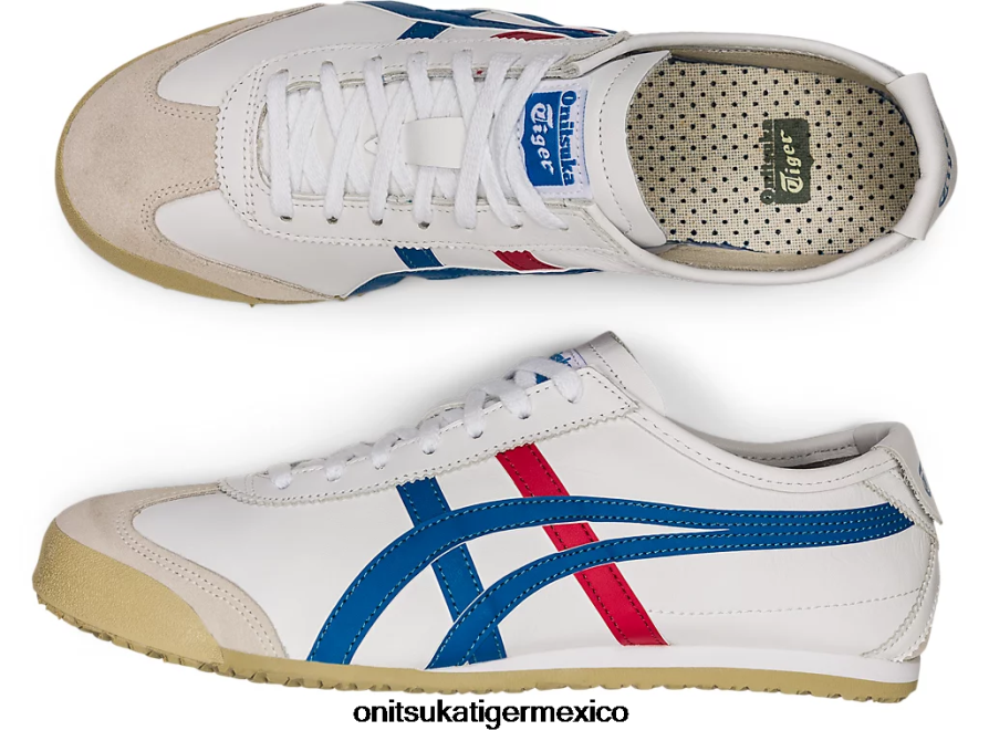 Onitsuka Tiger zapatos 4P8D6N45 blanco azul unisexo México 66