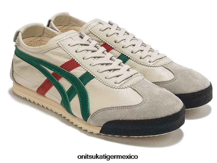 Onitsuka Tiger zapatos 4P8D6N532 crema/verde mujer México 66 de lujo