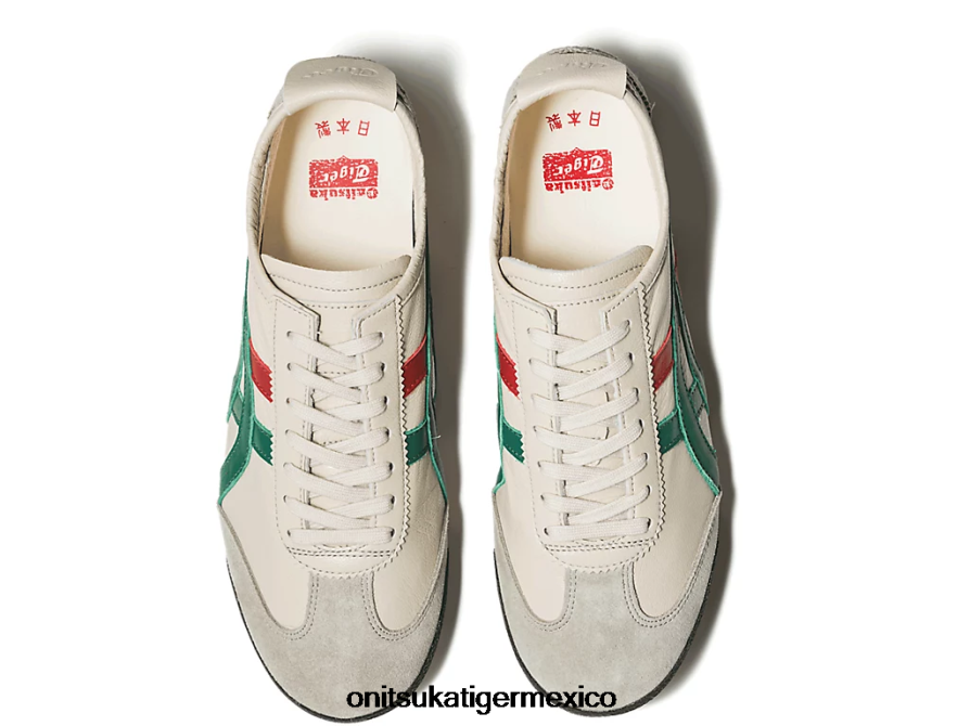 Onitsuka Tiger zapatos 4P8D6N532 crema/verde mujer México 66 de lujo