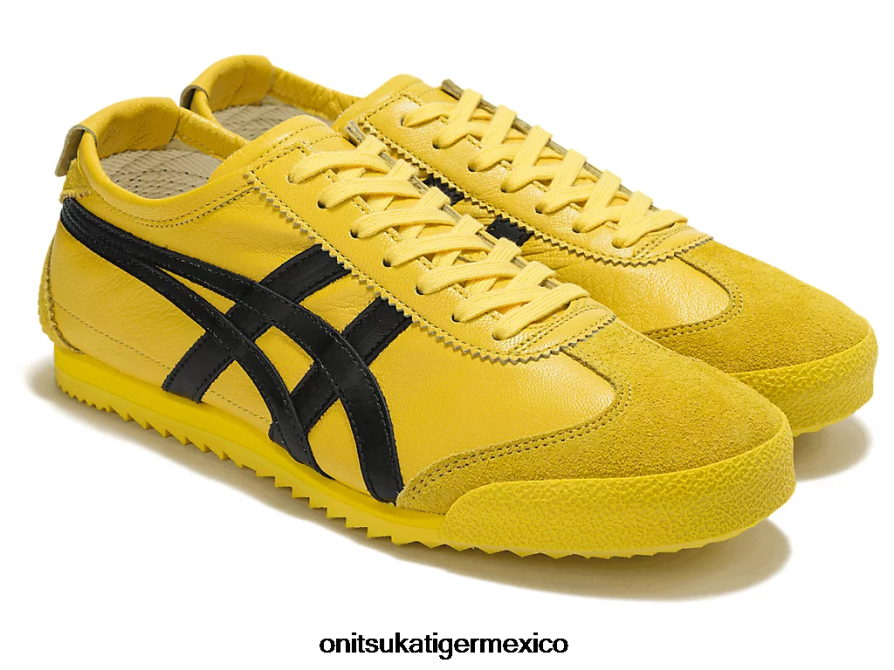 Onitsuka Tiger zapatos 4P8D6N534 tai chi amarillo/negro mujer México 66 de lujo