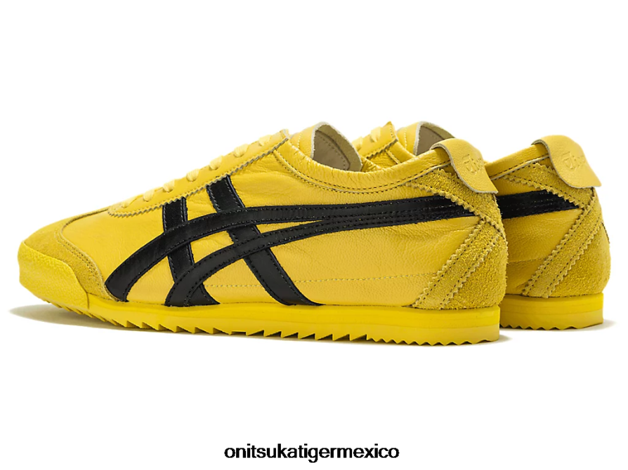 Onitsuka Tiger zapatos 4P8D6N534 tai chi amarillo/negro mujer México 66 de lujo