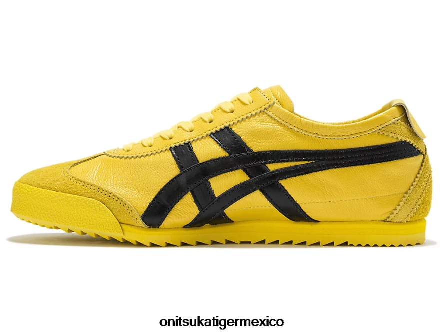 Onitsuka Tiger zapatos 4P8D6N534 tai chi amarillo/negro mujer México 66 de lujo