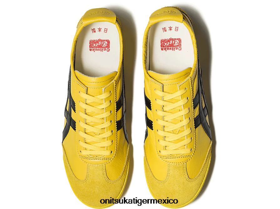 Onitsuka Tiger zapatos 4P8D6N534 tai chi amarillo/negro mujer México 66 de lujo