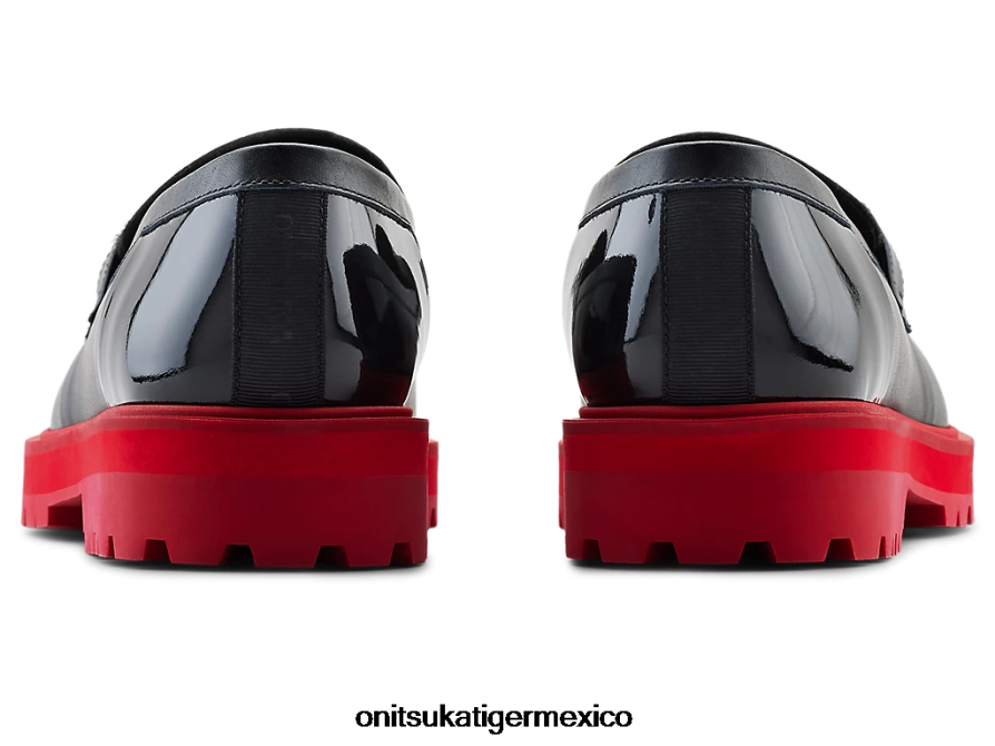 Onitsuka Tiger zapatos 4P8D6N540 negro/rojo clásico mujer poco holgazán