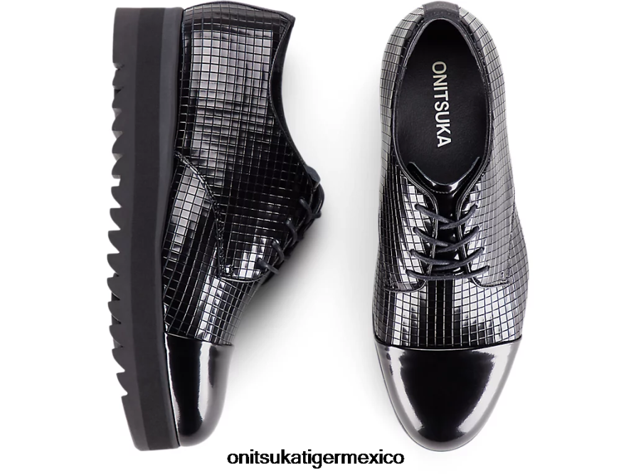 Onitsuka Tiger zapatos 4P8D6N547 negro mujer derby