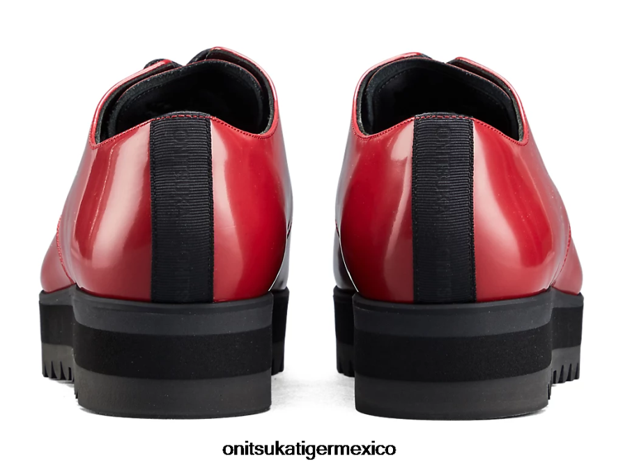 Onitsuka Tiger zapatos 4P8D6N548 rojo remolacha mujer derby