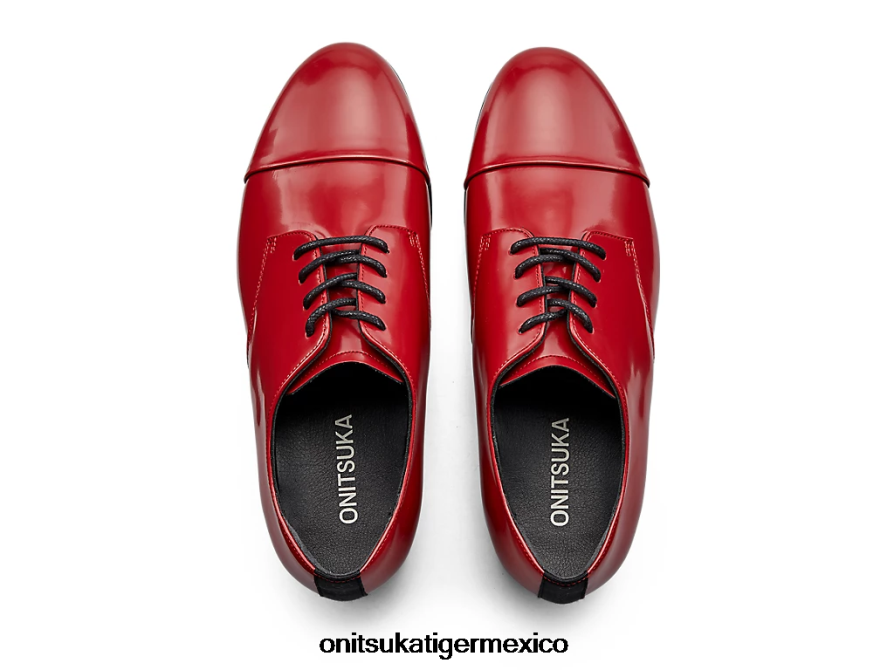 Onitsuka Tiger zapatos 4P8D6N548 rojo remolacha mujer derby
