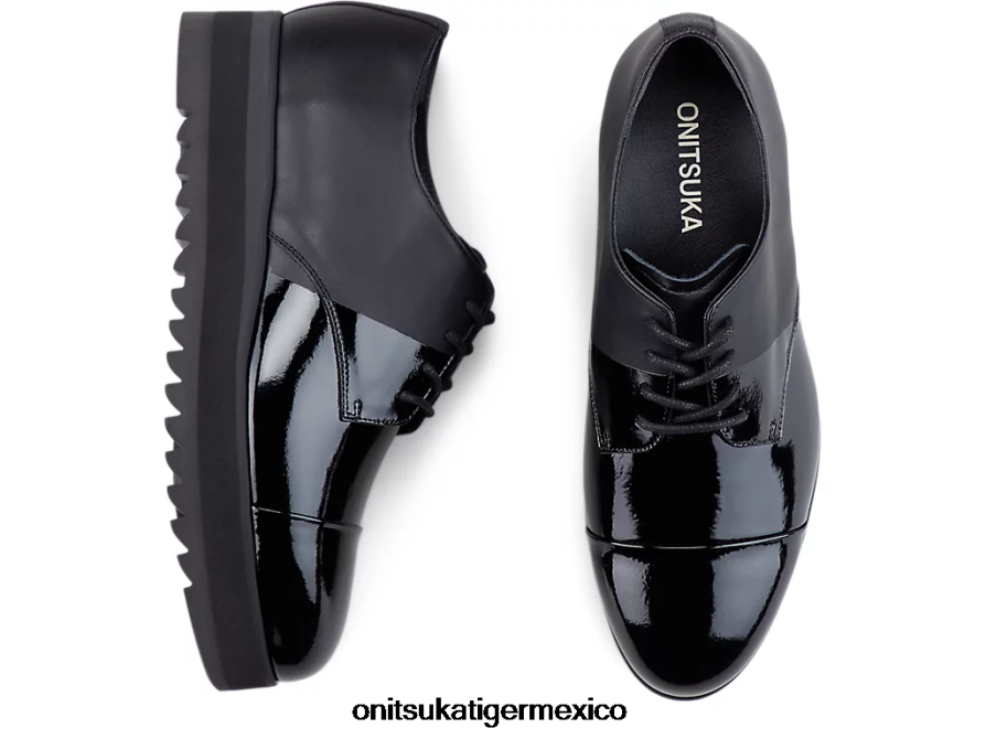 Onitsuka Tiger zapatos 4P8D6N550 negro mujer derby
