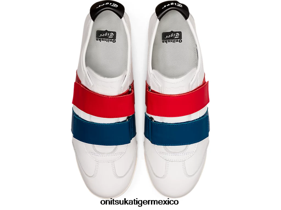 Onitsuka Tiger zapatos 4P8D6N551 blanco/rojo clásico unisexo méxico 66 sd pf