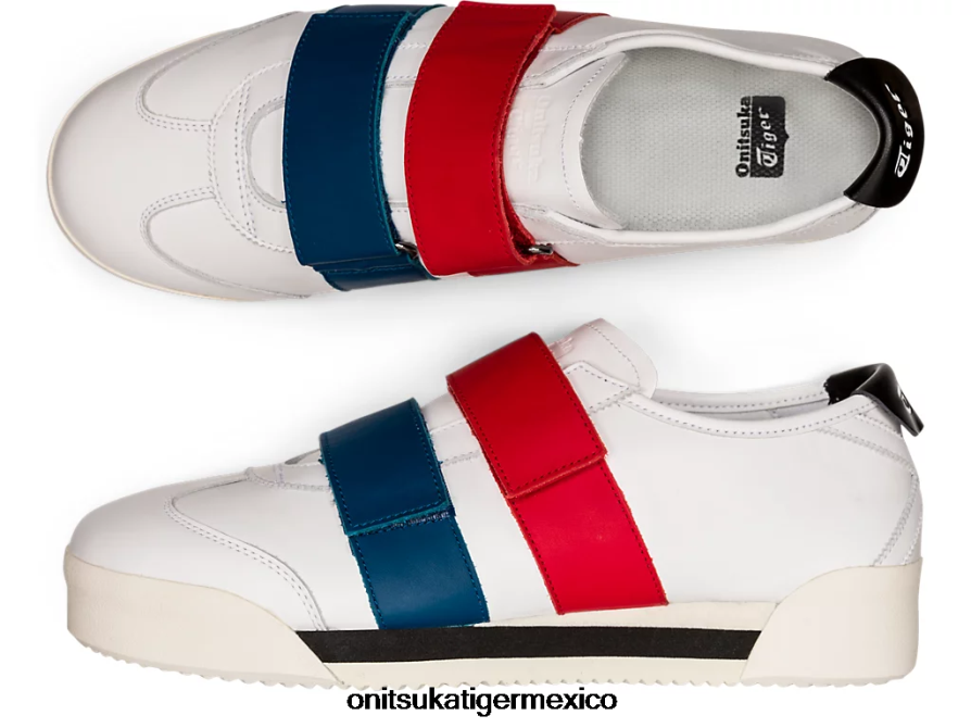 Onitsuka Tiger zapatos 4P8D6N551 blanco/rojo clásico unisexo méxico 66 sd pf