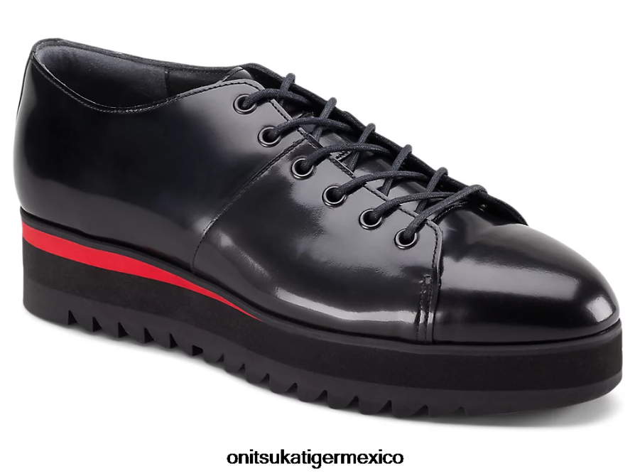 Onitsuka Tiger zapatos 4P8D6N555 negro/rojo clásico mujer cordones