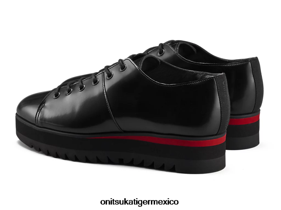 Onitsuka Tiger zapatos 4P8D6N555 negro/rojo clásico mujer cordones
