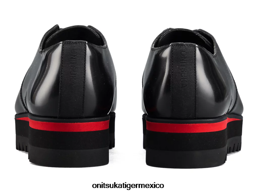 Onitsuka Tiger zapatos 4P8D6N555 negro/rojo clásico mujer cordones