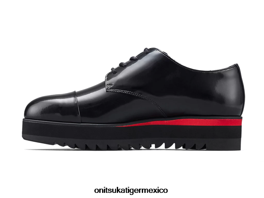 Onitsuka Tiger zapatos 4P8D6N556 negro/rojo clásico mujer derby