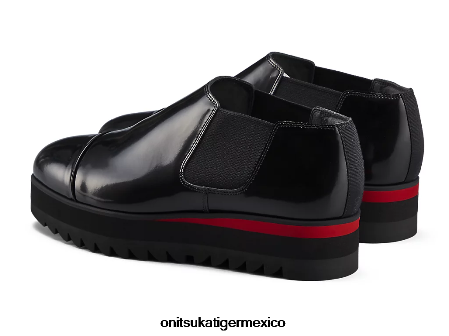 Onitsuka Tiger zapatos 4P8D6N557 negro/rojo clásico mujer bota lateral gore lo