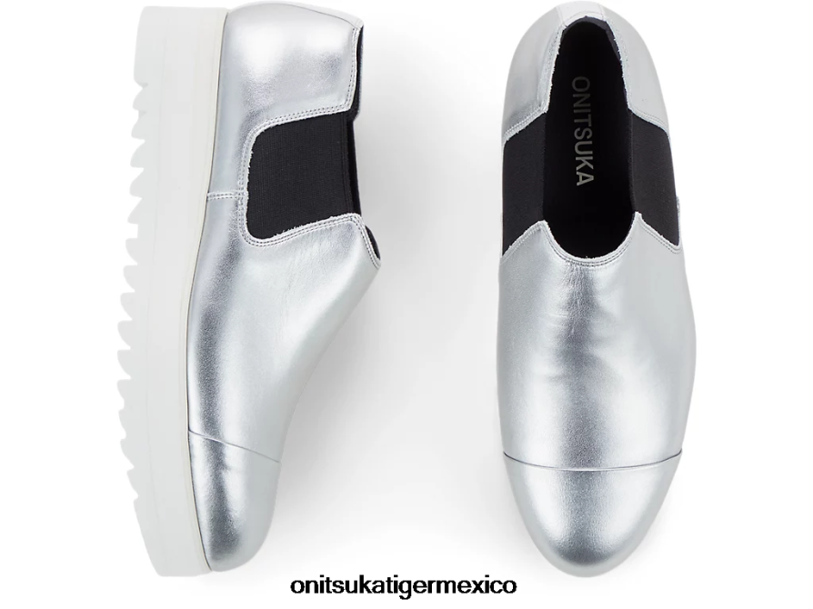 Onitsuka Tiger zapatos 4P8D6N558 plata mujer bota lateral gore lo