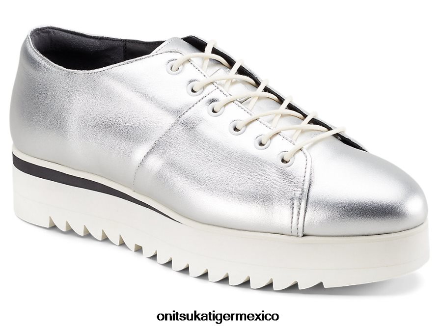 Onitsuka Tiger zapatos 4P8D6N559 plata mujer cordones