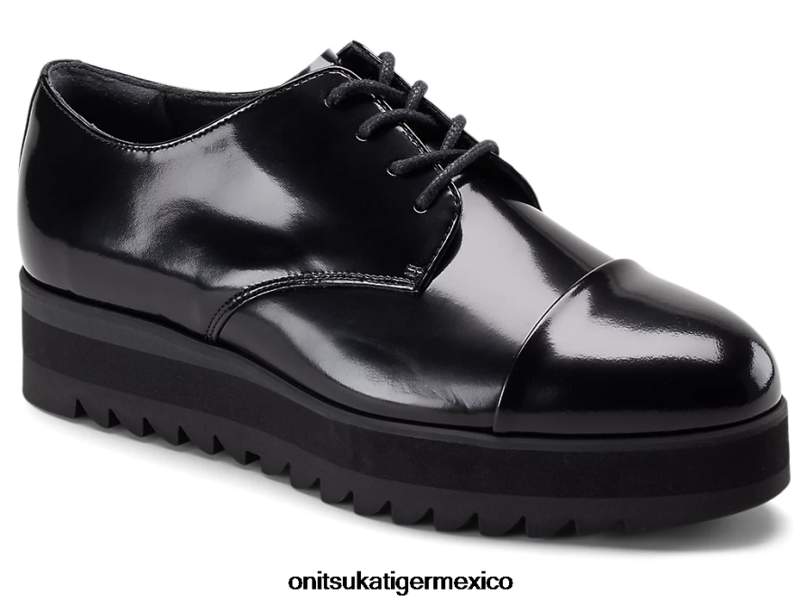 Onitsuka Tiger zapatos 4P8D6N560 negro brillante mujer derby