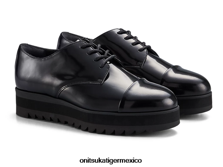 Onitsuka Tiger zapatos 4P8D6N560 negro brillante mujer derby