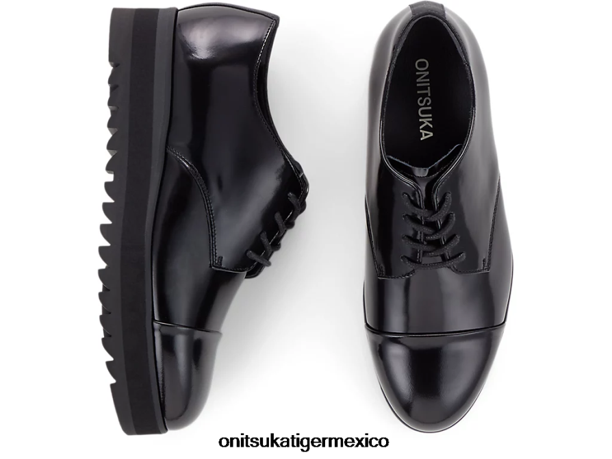 Onitsuka Tiger zapatos 4P8D6N560 negro brillante mujer derby