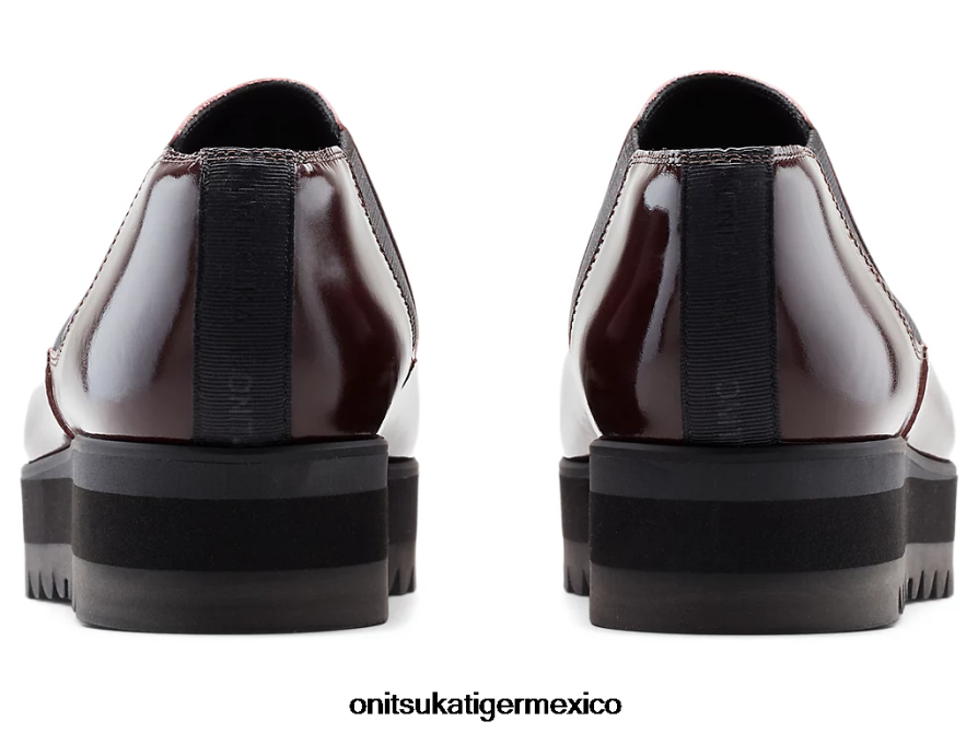 Onitsuka Tiger zapatos 4P8D6N564 borgoña mujer bota lateral gore lo