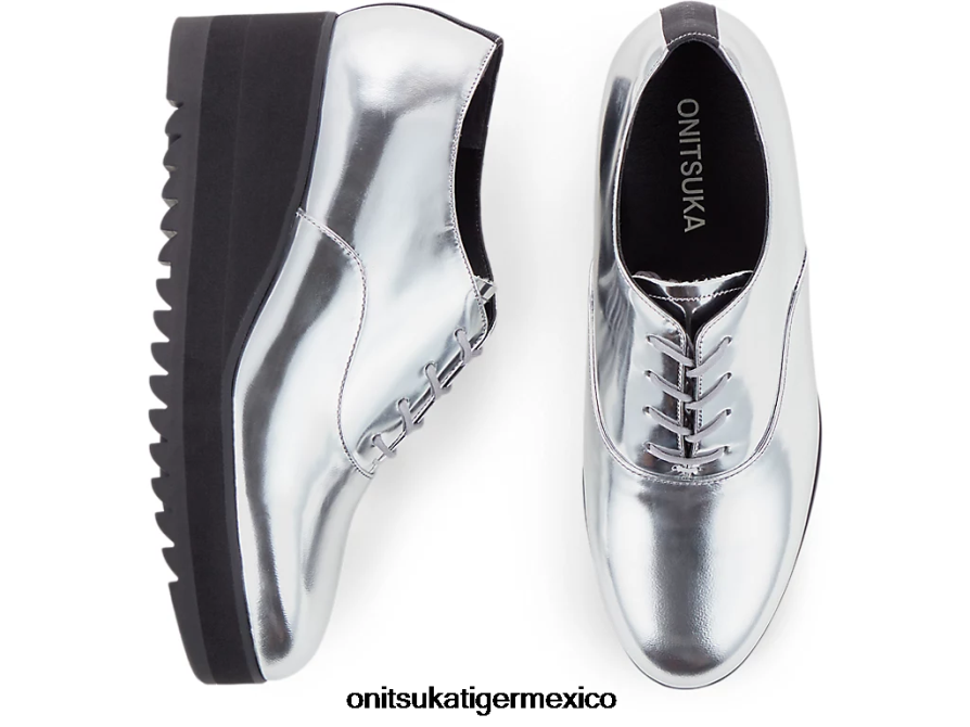 Onitsuka Tiger zapatos 4P8D6N570 plata mujer cuña-o