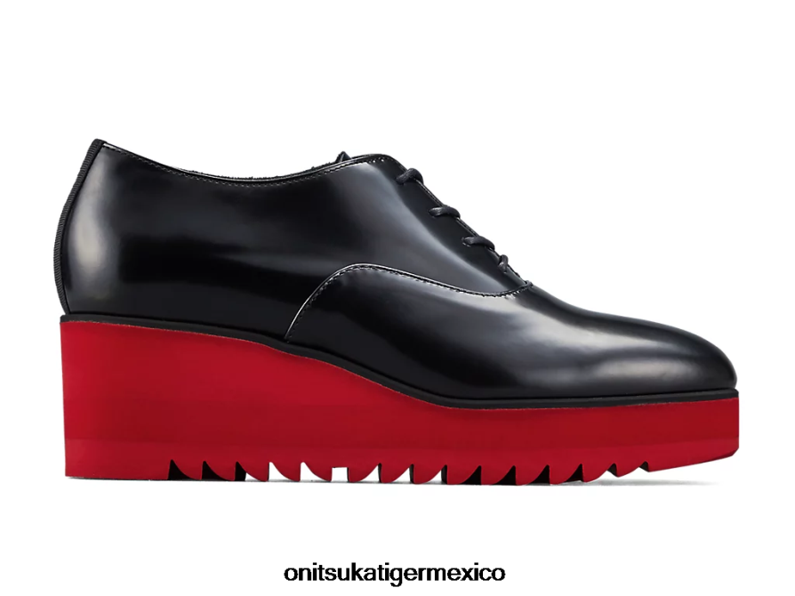 Onitsuka Tiger zapatos 4P8D6N576 negro/rojo clásico mujer cuña-o