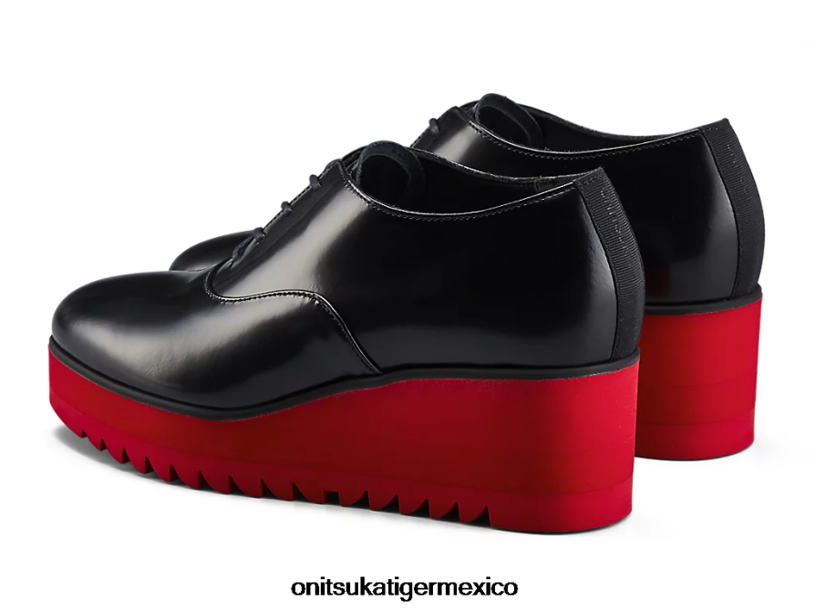 Onitsuka Tiger zapatos 4P8D6N576 negro/rojo clásico mujer cuña-o