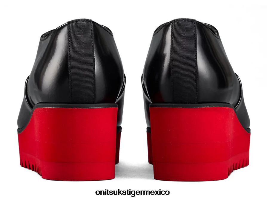 Onitsuka Tiger zapatos 4P8D6N576 negro/rojo clásico mujer cuña-o